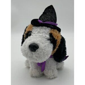 Plush Pals Puppy Dog Witch Costume Hat & Cape 6 in Halloween Stuffed Animal